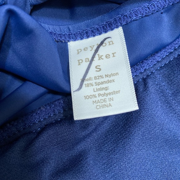 Peyton and Parker Womens Small Navy Tankini Swim Top Adjustable Straps NWT - Picture 6 of 8